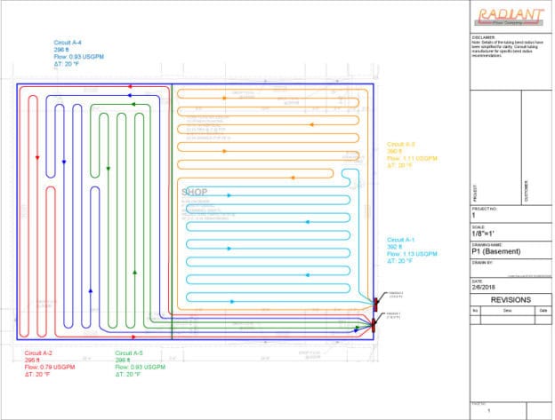 Tubing Layout Service | | DIY Radiant Floor Heating | Radiant Floor Company