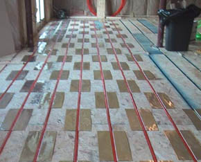 Suspended Slab on Slab - With tubing